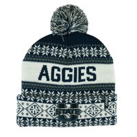 U-State Aggies Fair Isle Pom Pom Beanie